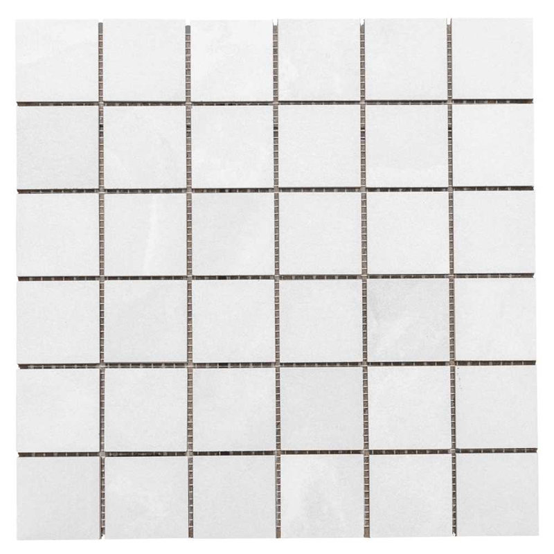 12" x 12" Porcelain Grid Wall & Floor Tile, White