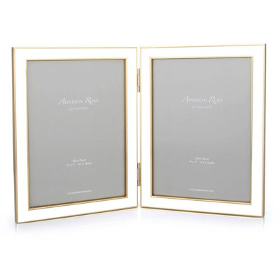 Enamel White Magnetic Picture Frame