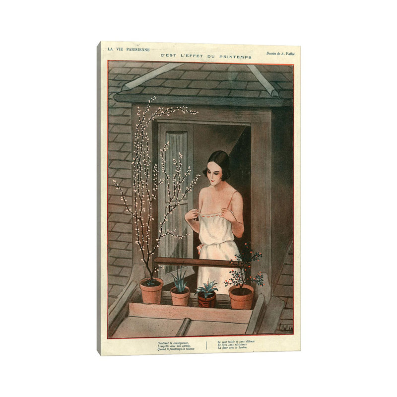 1925 La Vie Parisienne Magazine Plate by Armand Vallee - Gallery-Wrapped Canvas Giclée on Canvas, Canvas