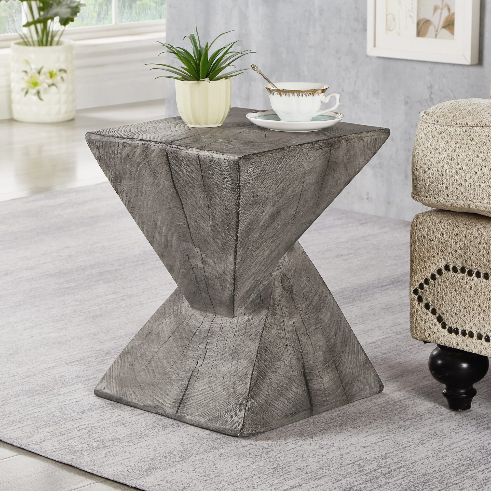 Millwood Pines Wood Stump TableSide/End/Corner Table Wayfair Canada