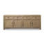 Buffet quatre tiroirs vieilli naturel 93 x 18 x 35 H-1300828253