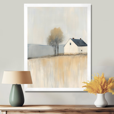 " Lone Farmhouse And Tree "