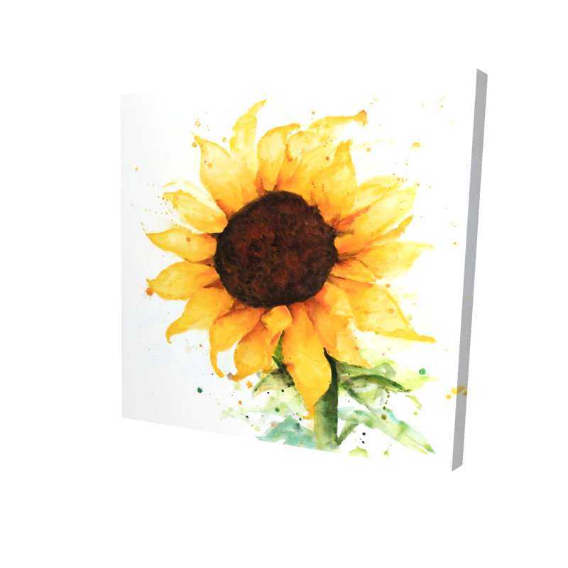 Tournesol - Toile rustique verte pour la maison | Art de la nature