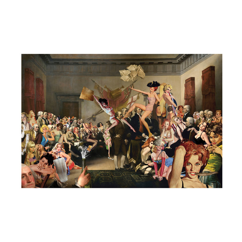 «Kurie Afterparty On Canvas» par Barry Kite, reproduction, H 30 po x l 47 po x P 2 po