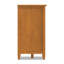 Armoire de rangement en bois massif avec porte-bouteilles Warm Shaker