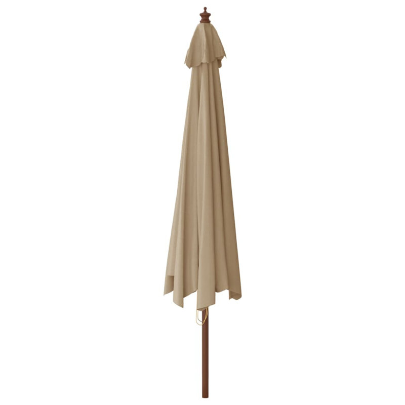Aslyn Market Parasol, 231cm H x 196cm W x 196cm D, Taupe