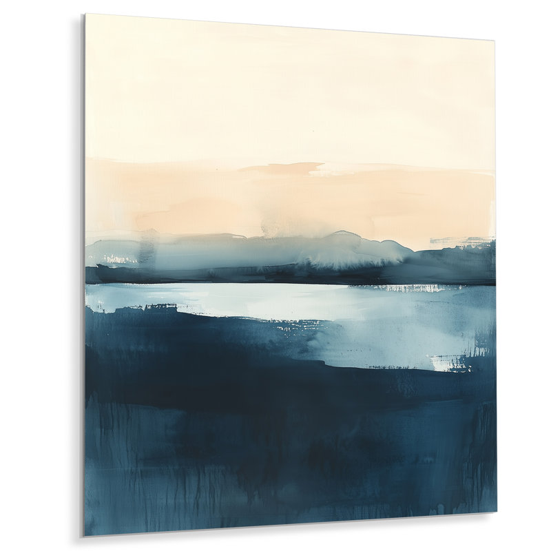 Gebhard I - Décoration murale en métal Océan, H 20 po x l 12 po