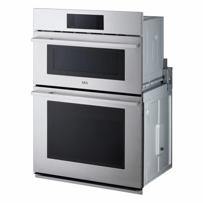 30" Matte Black Smart Combination Wall Oven