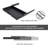 Large Size Under Desk Slide Out Pencil Drawer With Adjustable Space Divider Design For Storing Pencil And Office Accessories, Underdesk Pull Out Tray Organizer Mounted For Sit Stand Workstation