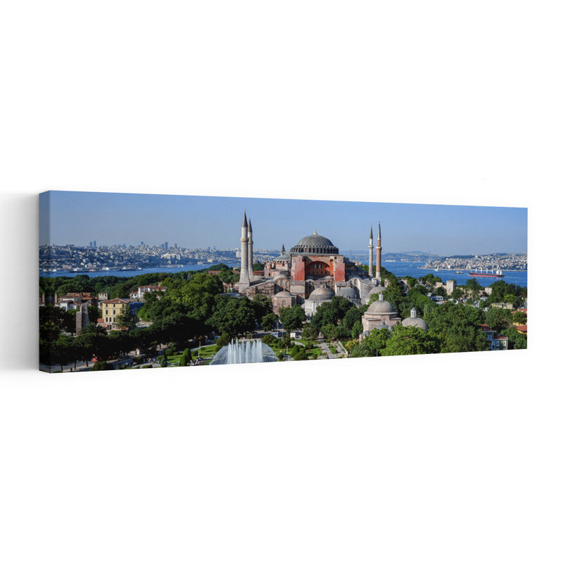 Turquie, Istanbul, Hagia Sophia, art mural contemporain, H 16 po x l 48 po