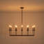 Lustre linéaire à 10 lumières de style bougie pour îlot de cuisine-515783807