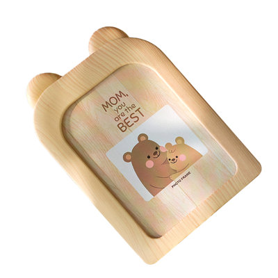 Ins Cute Cartoon Creative Photo Frame 7 Inch Picture Office Desktop Decoration Kindergarten Wall Beige Bear