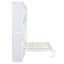 Grand lit escamotable mural avec armoires, grand