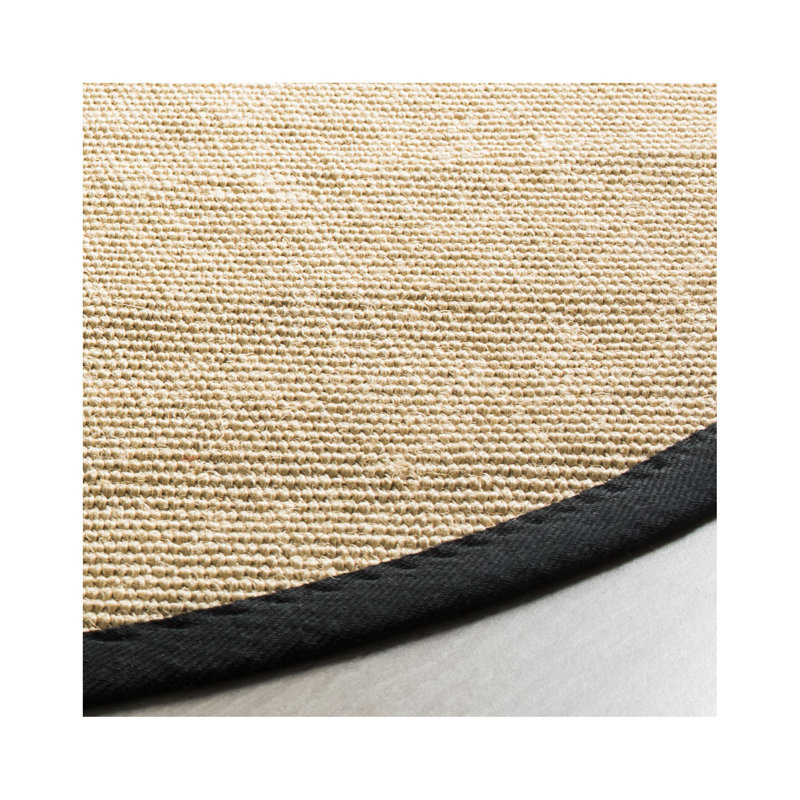 Tapis beige/noir Cayman, Rond 6 pi