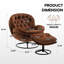 Fauteuil d'appoint avec repose-pieds Anouk-34165098