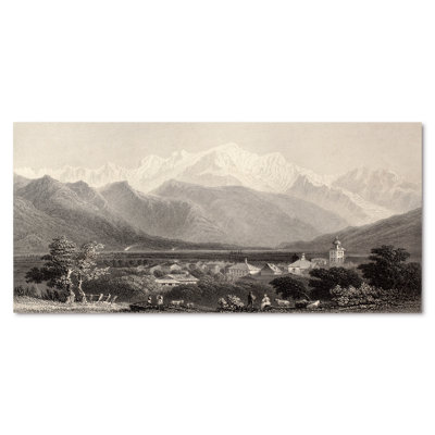 Mont Blanc monochrome - impression sur toile