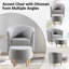 Fauteuil demi-tonneau rembourré de 27 po de large avec repose-pieds-203763663
