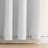 Abba Grayish White 100" W x 96" L Waterproof Grommet Top and Bottom Black Out Pergola Outdoor Single Curtain Panel-998080544-997782236