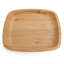 Assiette plate réutilisable en bambou
