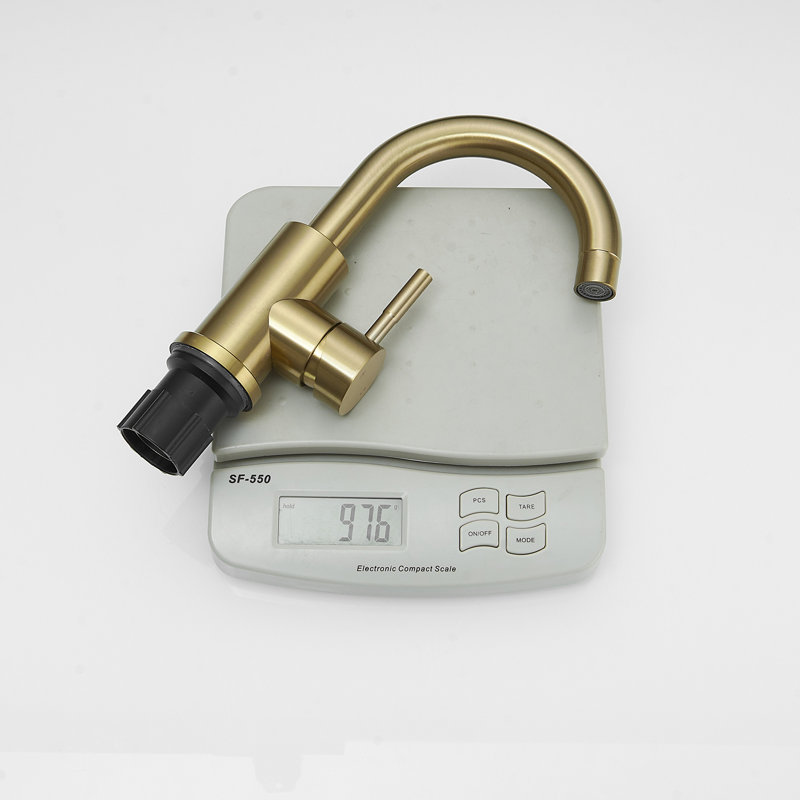 Single Hole Single-Handle Bar Faucet, Brushed Gold