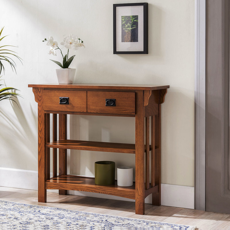 Mission Solid + Manufactured Wood Bookcase in Medium Oak