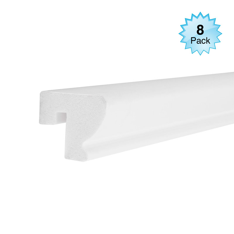 White Recycled Polystyrene Cap Moulding Pro Pack