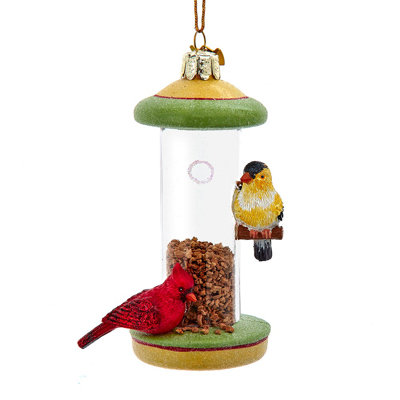  Noble Gems Glass Christmas Ornament, Bird Feeder