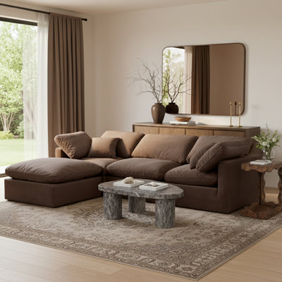 Canapé modulaire en L 4 pièces Itala