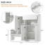 Armoire de rangement pour 18 paires de chaussures avec banc-2005884149