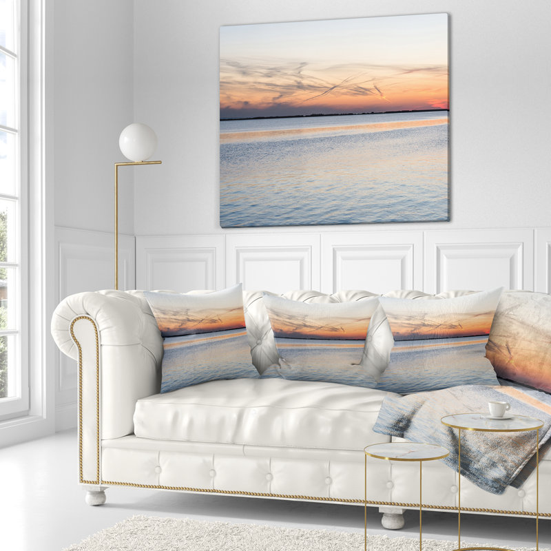 Coussin frontal Schafer Landscape River, 16 po x 1 po, Coussin décoratif