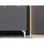 Console Catena, blanc et anthracite, panneau de particules 100% mélaminé, épaisseur: 0,7 pouce | Design moderne pour le salon, l'entrée et le couloir, durable et élégant-106861080