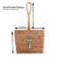 Anchor Hand Woven Wicker Rattan Flatware Caddy