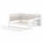 Modern Daybed with Trundle, Charging Station, LED Light, Desk and Storage Shelves-1689540341
