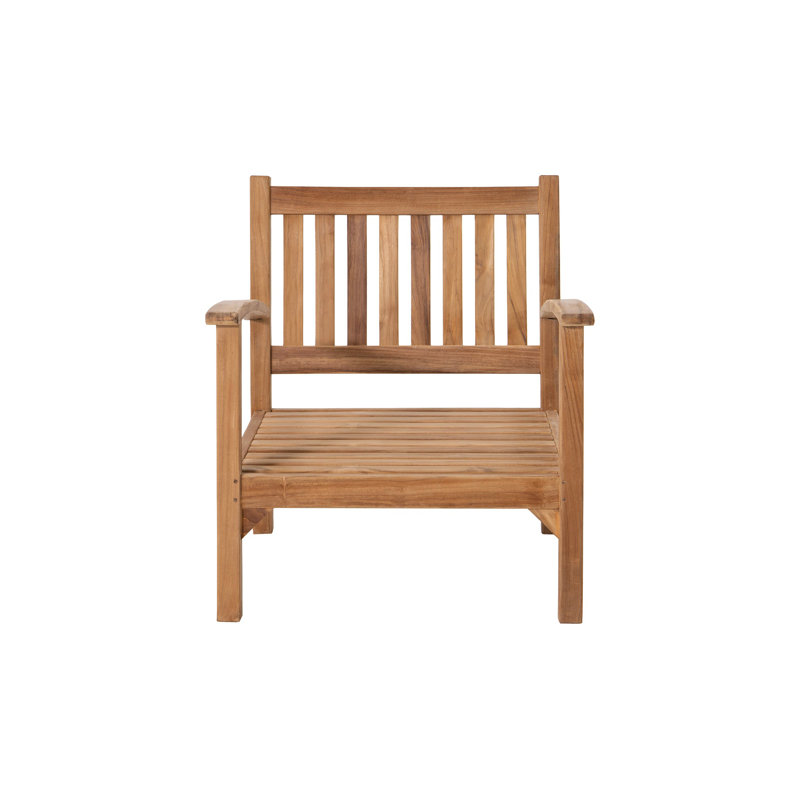 Huntington Outdoor Teak Lounge Chair, Charcoal