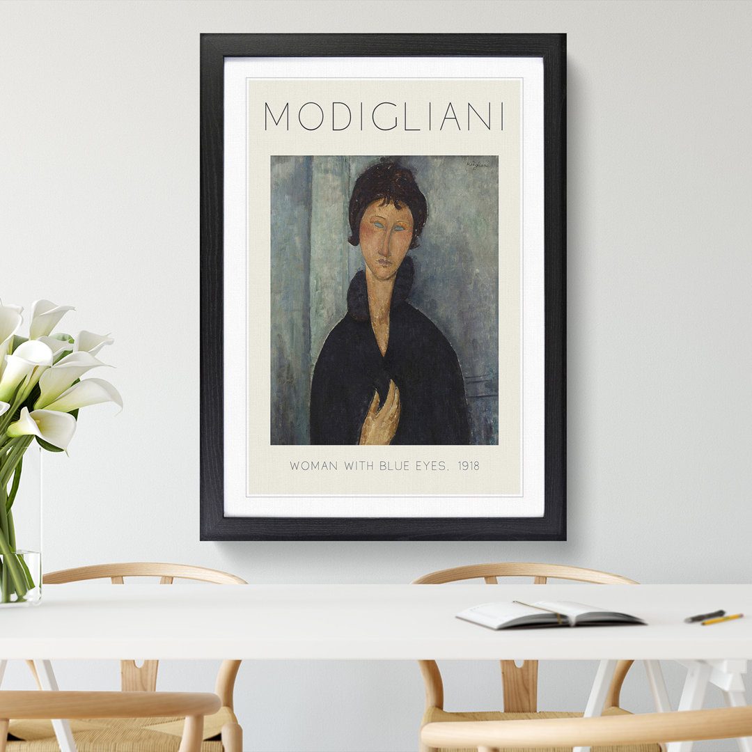 Portrait of a Woman Vol.8 Print by Amedeo Modigliani - Framed Print