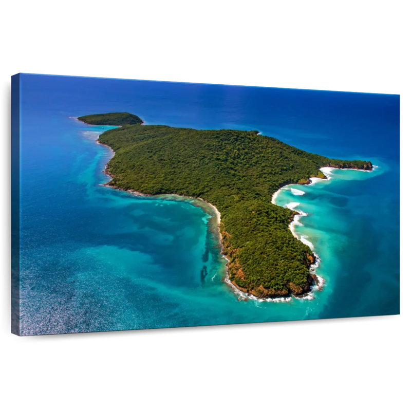 Gillard Island In Puerto Rico, 8" H x 12" W