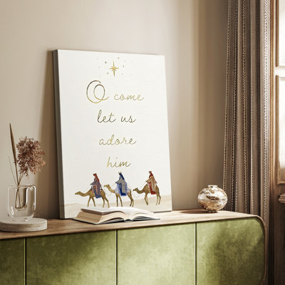 Away in a Manger Collection B -Custom Wrapped Gallery Cavas