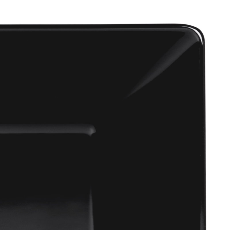 Elite Global Solutions Symmetry Melamine Serving Bowl, Black