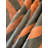 Reverse Zebra Print Handmade Cowhide Brown and Black Rug