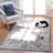 Machine Washable Vintage Area Rugs for Indoor, Non-Slip Low Pile Farmhouse Rug, Easy Clean Living Room Bedroom Kitchen Carpet, 5'x7'-563136231