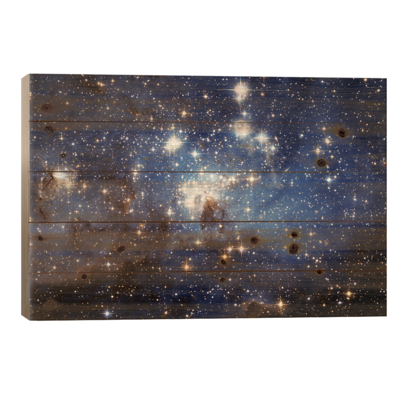 LH-95 Stellar Nursery (Hubble Space Telescope) par la NASA - impression d'art graphique, H 26 po x l 40 po x P 1,5 po