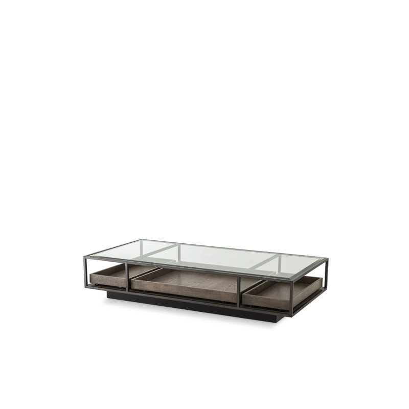 Roxton Glass Top Single Coffee Table