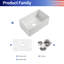30'' L Single Bowl Fireclay Kitchen Sink