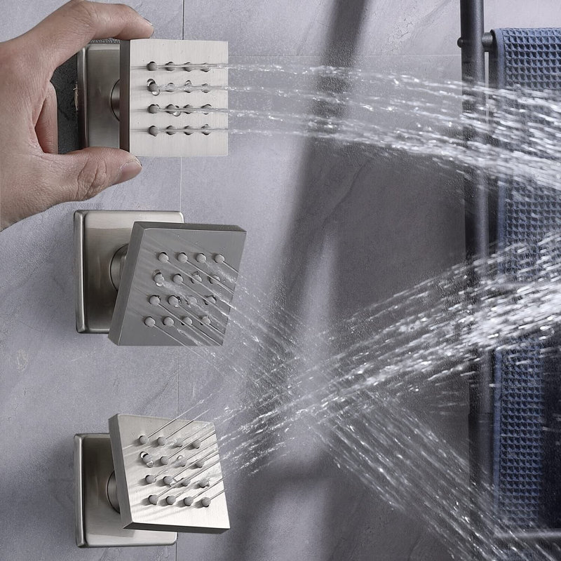 Système de douche thermostatique complet avec valve brute