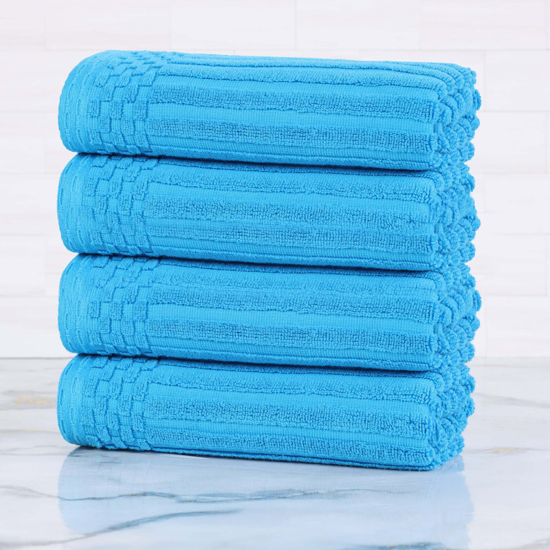 Ensemble de serviettes en coton Kleiman, Bleu ciel