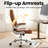 Gavin Faux Leather Executive Chair Ergonomic Office Chair with Inflatable Lumbar Support Spring cushion seat-468170009