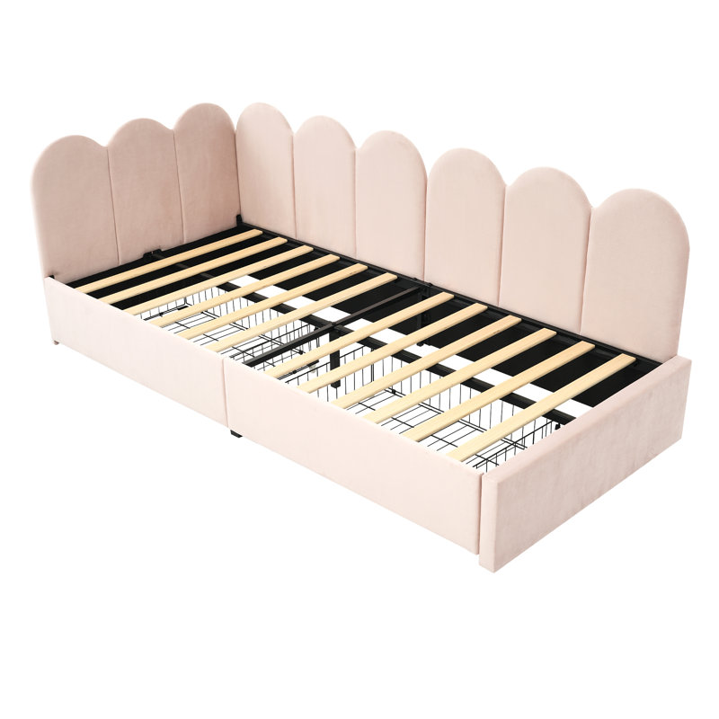 Upholstered Daybed, Pink