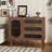 Classic Entryway Cabinet With Drawers And Side Cabinet, Premium Particle Board And Solid Wood Legs