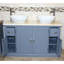 Regatta 1230mm Double Bathroom Vanity with Vessel Ceramic Basin-1079609309