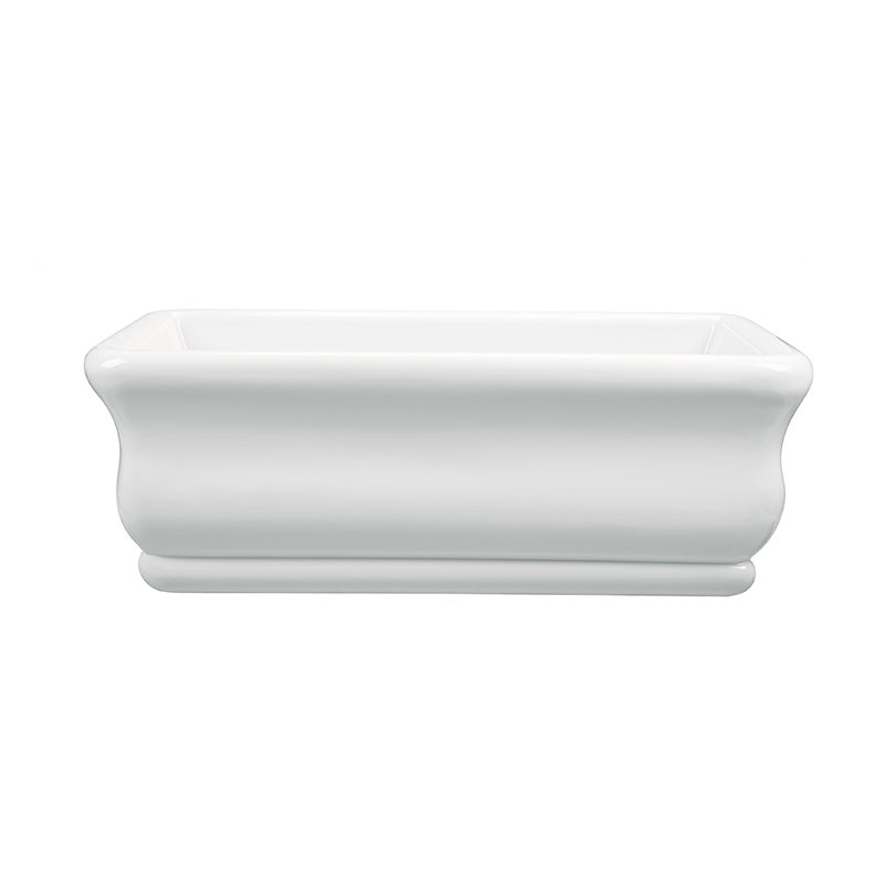 Parisian® 1 66" Freestanding Soaking Bathtub, DoloMatte® Matte White